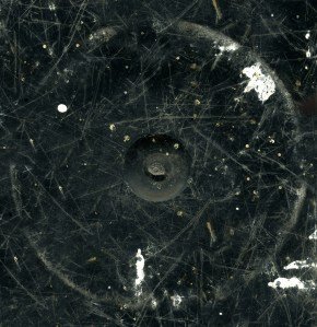 Black Scratched Plastic Texture