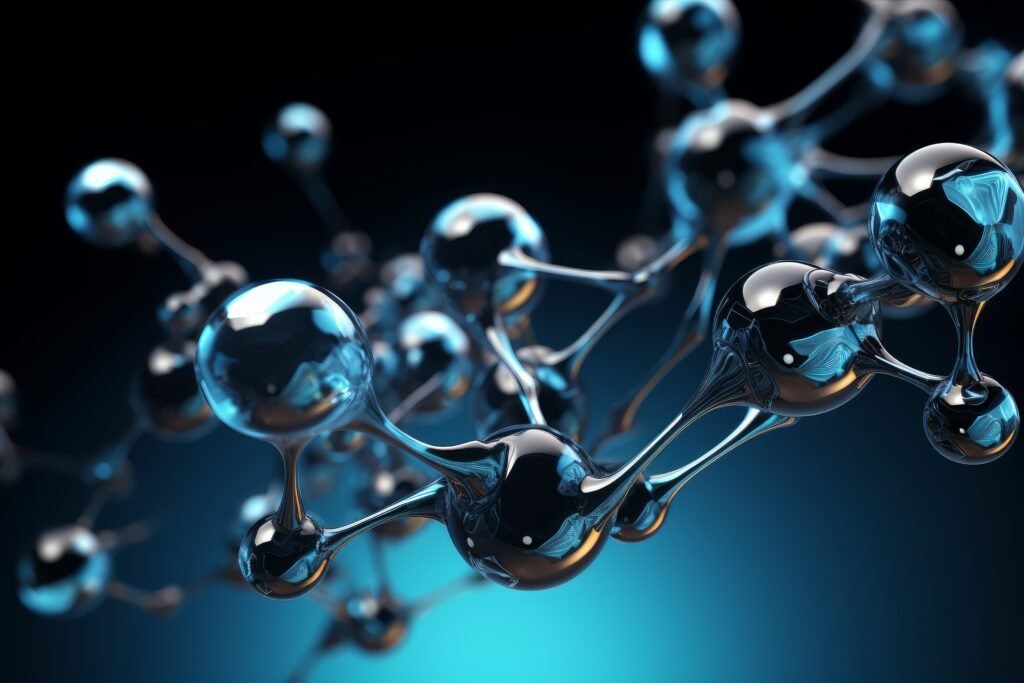 microscopic molecules macro. generate ai