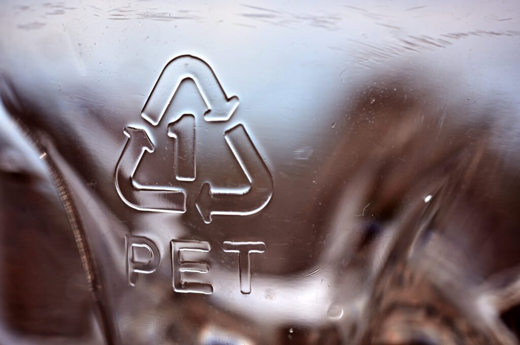 pet,bottle,close,up.,identification,symbol,for,recycle.