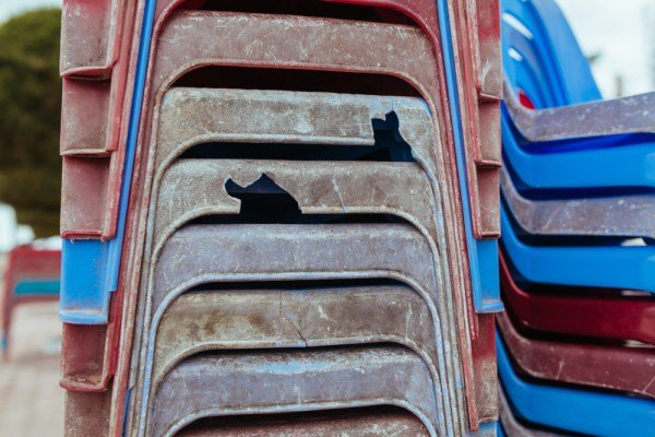 Plastic,Chairs,On,The,Street,In,Summer,Asia